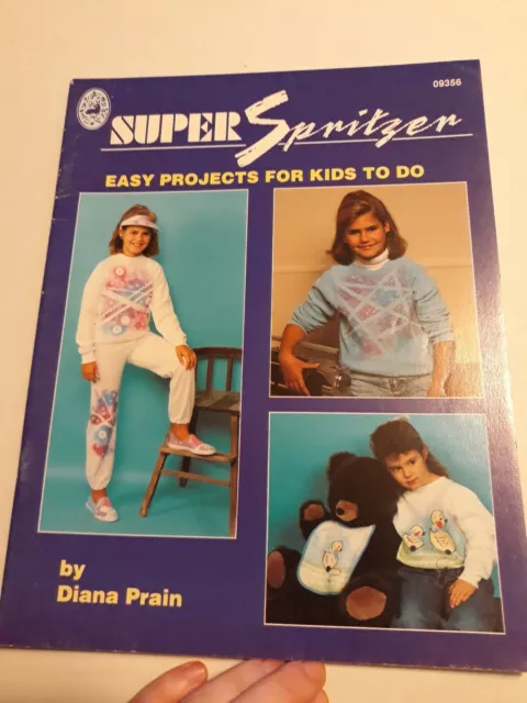 Libro de artesanía vintage "Super Spritzer, proyectos fáciles de hacer para niños" (c4)