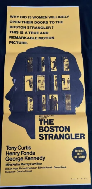 THE BOSTON STRANGLER  original poster TONY CURTIS-HENRY FONDA classic