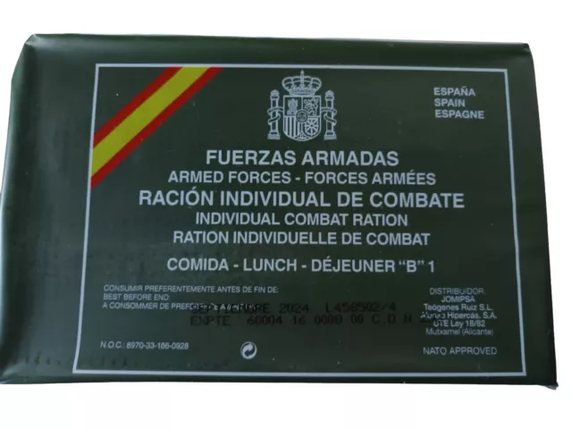 Ration de combat Espagnole MRE