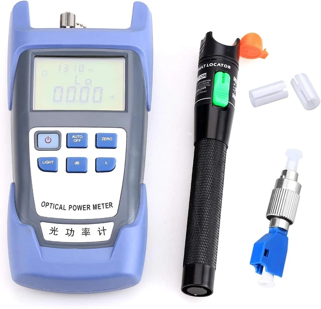 Kit Tester Fibra Ottica: Misuratore Di Potenza Da -70 A +6 DBm E Localizzatore Visivo 50mW, Per FTTH E Manutenzione Reti