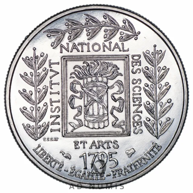 France 1 Franc 1995 pattern coin Institute de france UNC Nickel Coin French
