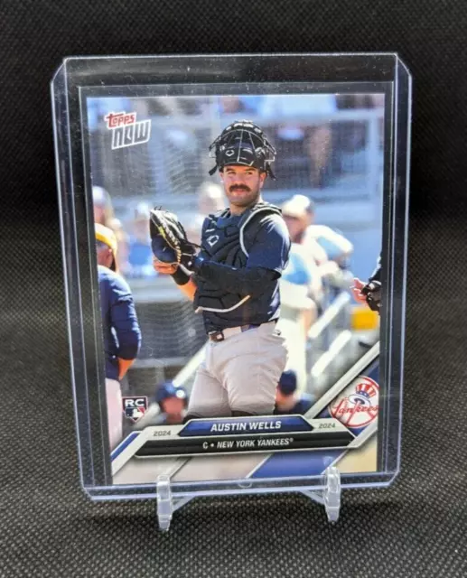 AUSTIN WELLS 2024 Topps Now Road to Opening Day Yankees OD28 PR 2218