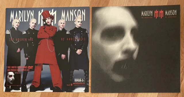 Marilyn Manson Golden Age Of Grotesque Promo Poster Flats (Lot Of 2) 12 X 12