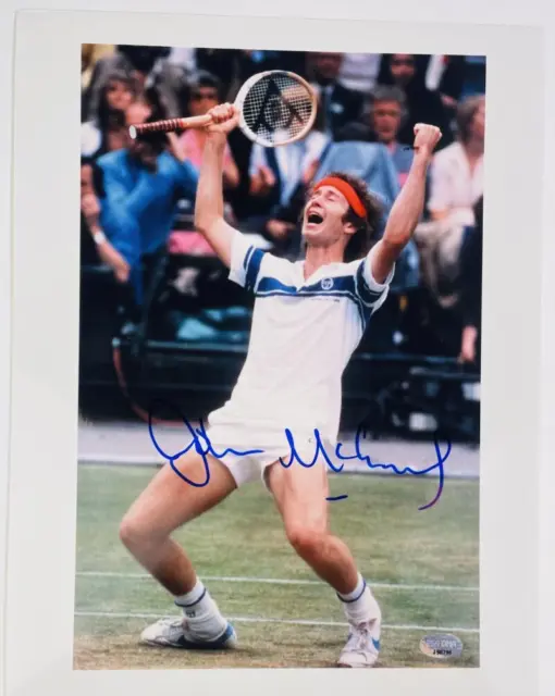 John Mcenroe Signed 11X14 Photo Tennis Autograph Wimbeldon Psa Coa J90796