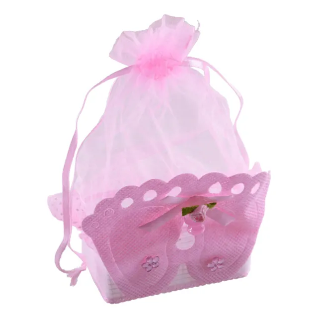 12pcs Baby Footprint Gift Box Girls Boys Baby Shower Birthday Candy Bags Favor 3