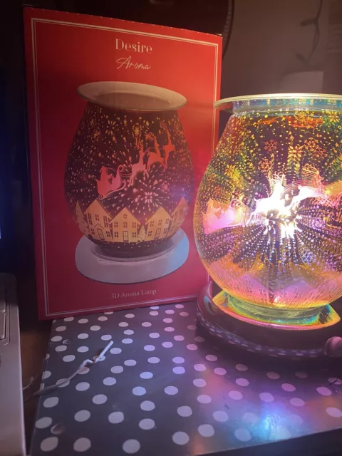 Desire Electric Wax Melt Oil Burner Aroma Wax Warmer 3D Touch Lamp