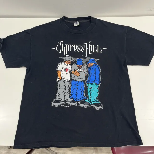 Vintage 1992 Cypress Hill Blunted T-Shirt Sz XL 90s Rap Tee Hip Hop Promo Weed
