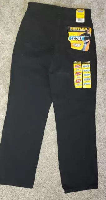 Rustler Black Jeans Boys 16 Regular Loose New With Tags