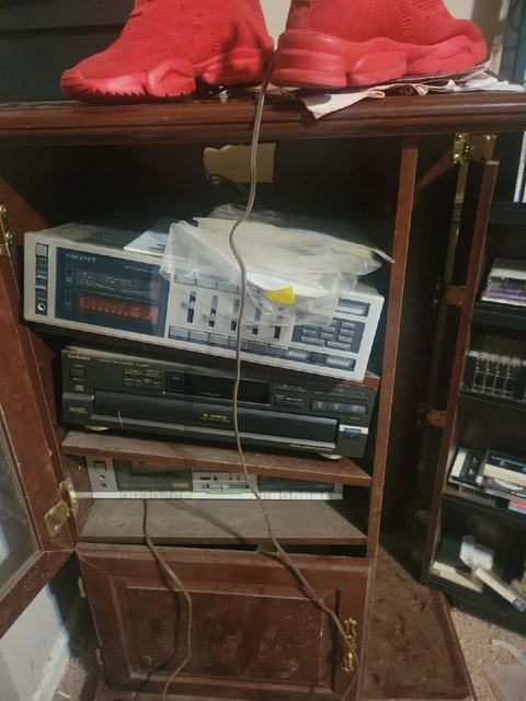 vintage cassette tape player boombox