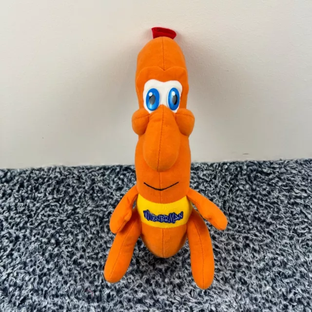 Rare Wienerman Hot Dog 14" Plush Doll Stuffed Toy Stuffie Funny Gift