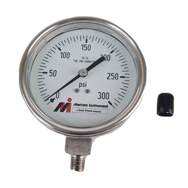 Meriam Instrument 502365 Calibrators 316 SS Gauge 300 PSI Digital 314-638-3800