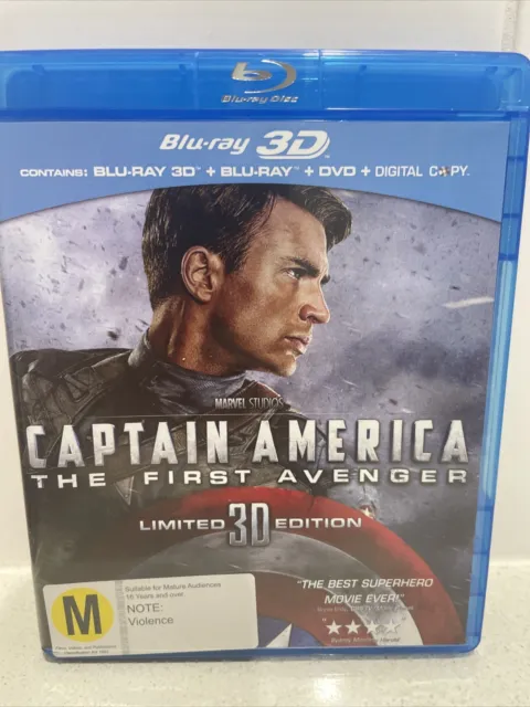 Captain America - The First Avenger | 3D Blu-ray (Blu-ray, 2011)