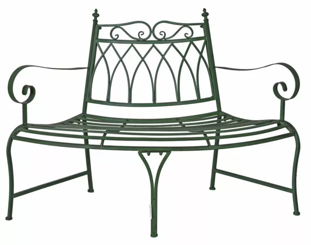 Banc de Jardin Style Campagnard Circulaire Antique Rond Métal Retro