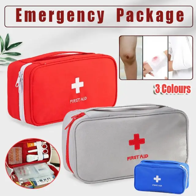 Portable Empty Emergency First Aid Box Pack Outdoor Camping Survival Bag AU