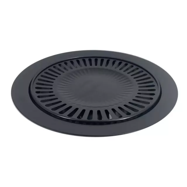 Outdoor Baking Pan BBQ Accessories 32*32cm Black Iron Oven Korean Griddle Pan