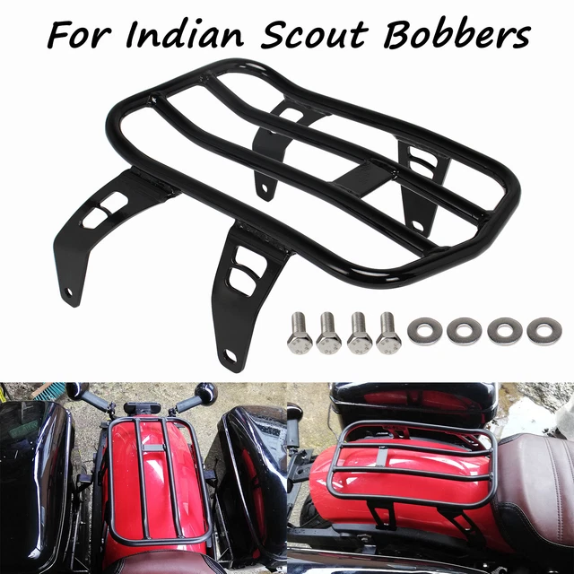 Indian Scout Rear Rack CURVED LUGGAGE RACK For Indian Scout Bobber Twenty Sixty Rear Seat Solo ...