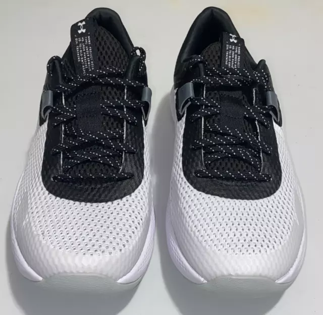 Under Armour Project Rock BSR 2 White Black Active Training 3025081-100 Men 10.5