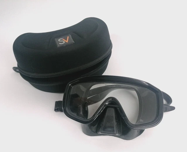 Aquaviz UTS Pro Core , Diving Mask, Black, Adult (no prescription adapter)