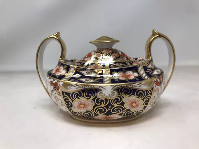 Royal Crown Derby Traditional Imari Teapot Cream Covered Sugar Bowl 2451 Tea 3