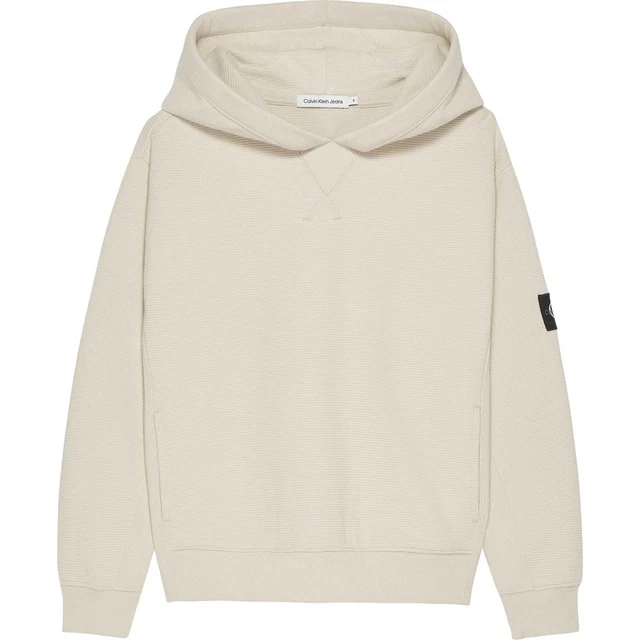 Felpa Calvin Klein Badge Textured Hoodie