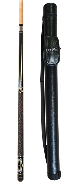 Queue De Billard John West Junior 2 Pièces 120cm - Cuir 13mm | American Whitewood | Pour Enfants