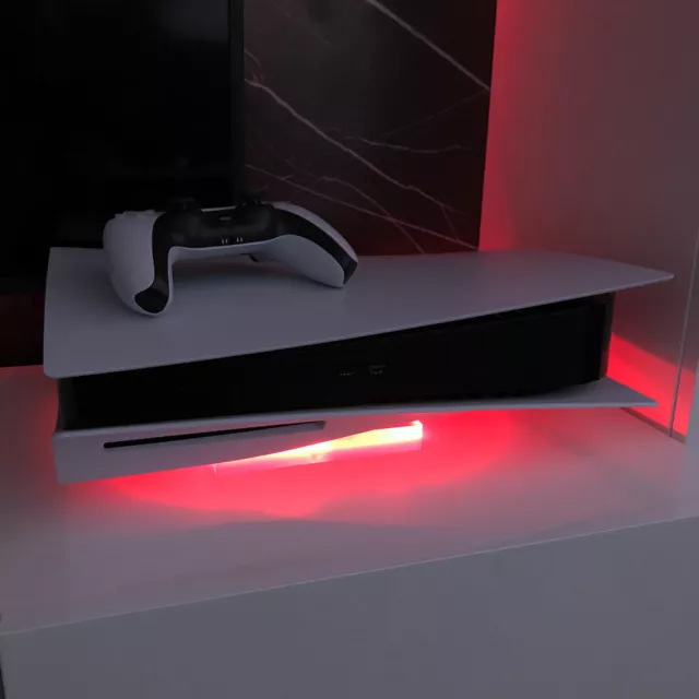 Wifi RGB LED USB Design Unterlage / Ständer Standfuß Acryl für PlayStation 5 PS5 3