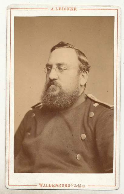 CDV - Offizier - Waldenburg Schlesien 1870er