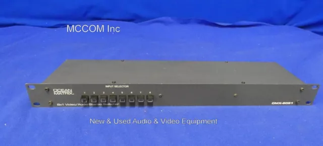 Ocean Matrix OMX-9051 8x1 Analog Video/ Audio Stereo Switcher