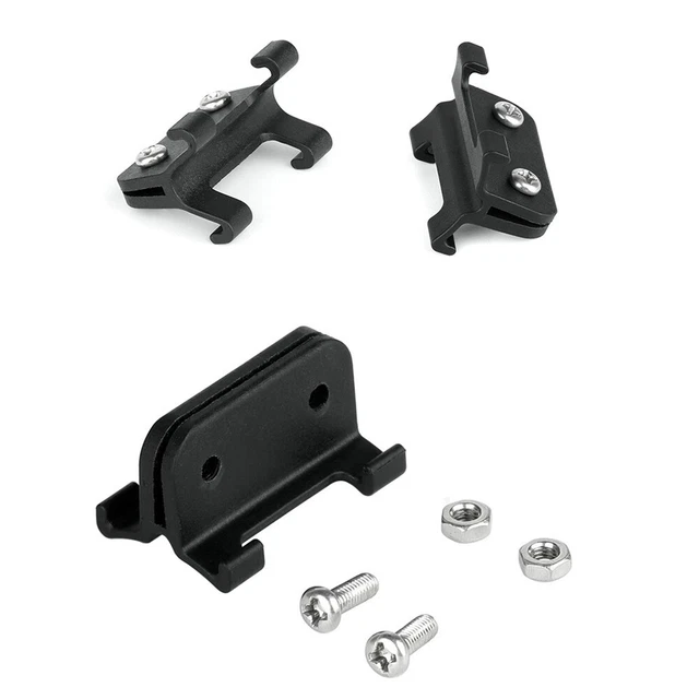 Porte-plaque D'immatriculation De Course Vélo - Support également Pour Lampe - Compatible Route Et VTT - Noir - 5