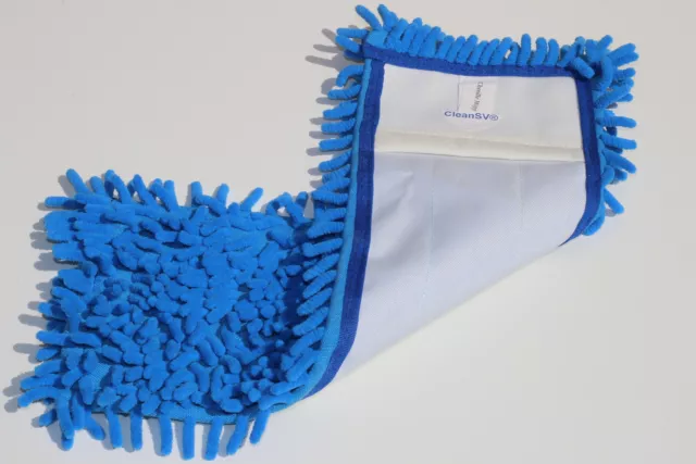 Mikrofasermop Chenille Mop 40 cm blau Microfasermop Wischmop Bodenwischer