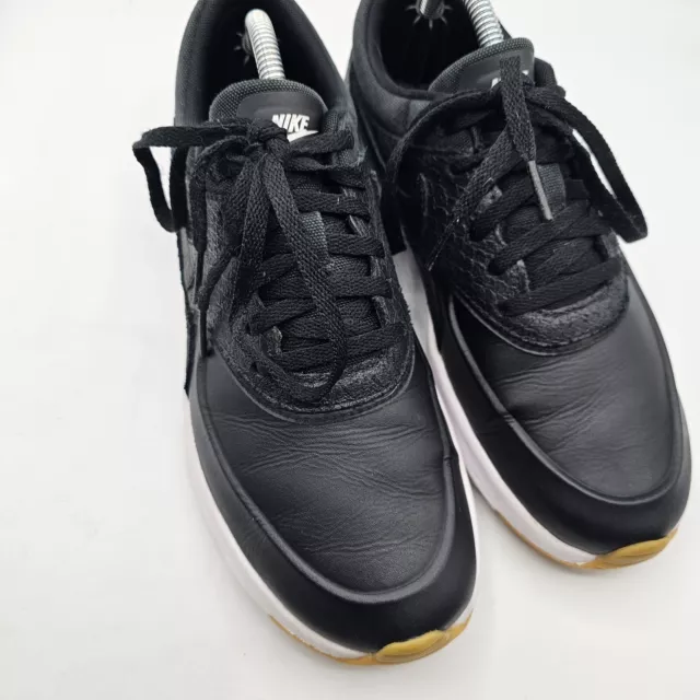 Nike Womens Air Max Thea Premium Sneakers Size 7 Black Leather Running Shoes 2