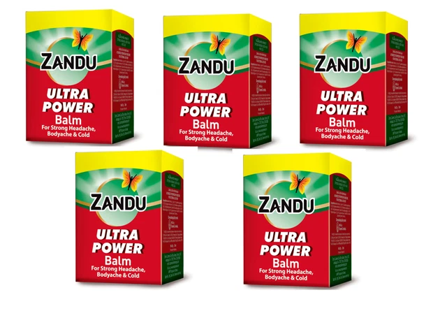 5 X 8ML Zandu Ultra Power Balm Herbal ,For Headache , Joint Pains $17. ...