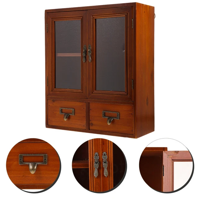 Armadio da parete decorativo mobili in legno annata scatola portaoggetti
