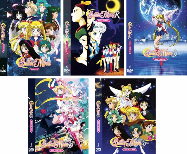 DVD ANIME SAILOR Moon Saison 1-5 Vol.1-200 Fin Anglais Doublé Région