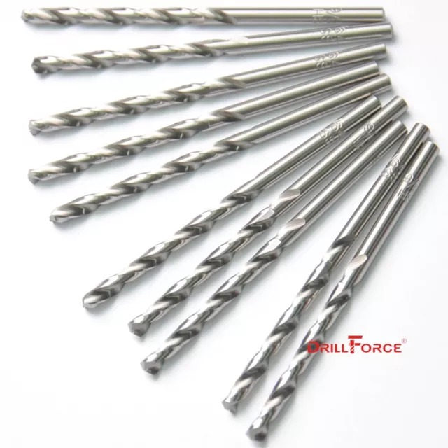 100PCS/Set 7/64" Bright HSS Jobber Length Twist Drilling Spiral Metal Drill Bits