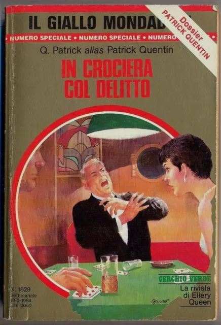 Q. Patrick alias Patrick Quentin: In crociera col delitto, Giallo Mondadori 1829