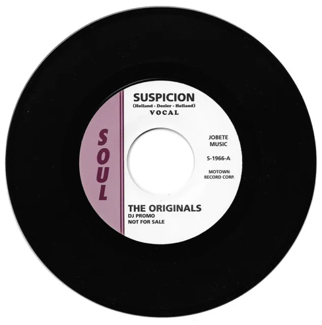 The Originals Suspicion /Don't Stop Now Northern Soul Reissue Listen