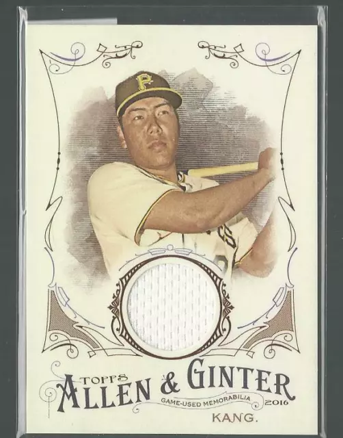 2016 Topps Allen & Ginter Jung Ho Kang Pirates Rc Game Used Jersey Patch Relic