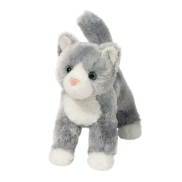 SCATTER the Plush GRAY CAT Stuffed Animal - by Douglas Cuddle Toys - #4023