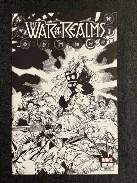 Marvel The War of the Realms #1 1:500 Simonson B&W Variant -Journey Into Mystery
