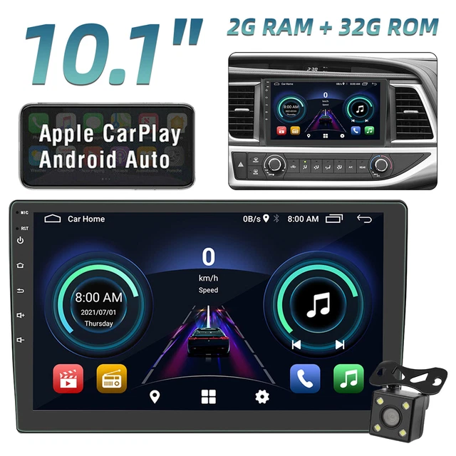 10.1"Android 10Rotating Touch Screen Car Stereo WiFi Bluetooth Radio GPS 2din