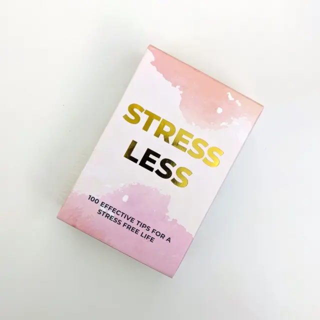 GIFT REPUBLIC Stress Less Cards Set (Wellbeing Destress Mini Gift Present)
