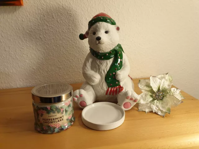 PARTYLITE Großer  "WEIHNACHTS-EISBÄR" 2