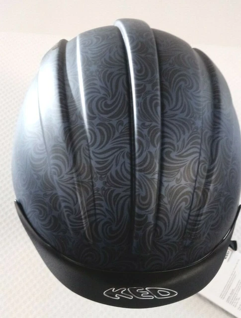 KED Reithelm Kanauro XL 60 - 64 cm Schwarz -Blau Matt Reitkappe Reiterhelm Helm