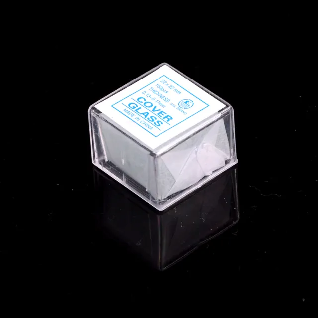 100 pcs Glass Micro Cover Slips 22x22mm - Microscope Slide Cov.Q1