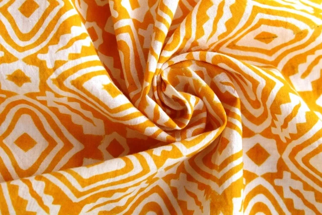 Indio Artesanal Bloques Estampado Floral Manualidades Costura Algodón Tejido