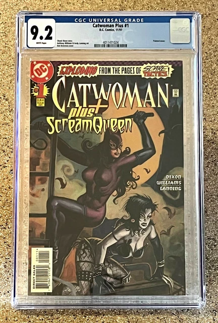 Catwoman Plus #1 CGC 9.2 D.C. Comics White Pages Dan Brereton Painted Cover 1997