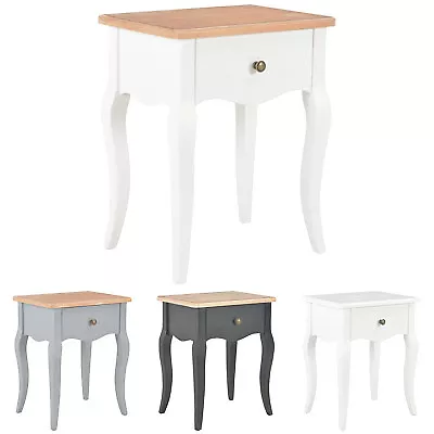 Solid Pine Wood Nightstand Bedroom Cabinet Side Table Multi Colours vidaXL