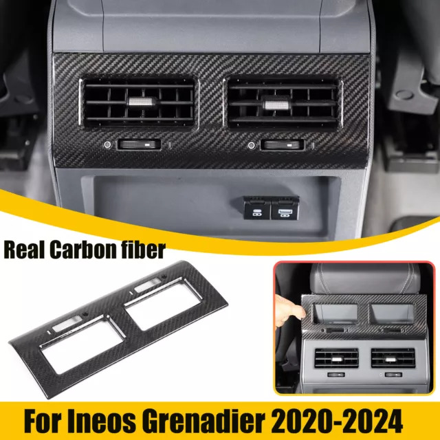 Real Carbon fiber Rear Air Conditioning Vent Trim Cover für Ineos Grenadier 20+