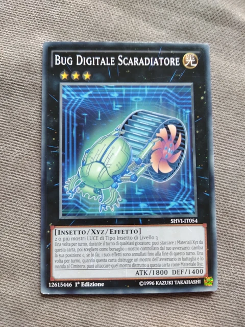 BUG DIGITALE SCARADIATORE yugioh Yu gi Oh Yu-Gi-Oh SHVI-IT054 EUR 1,00 ...